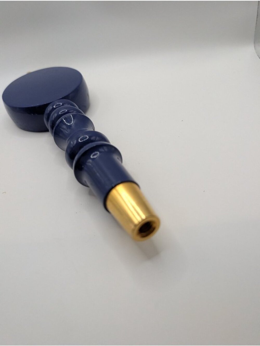 Michelob Honey Lager Tap Handle Navy Blue Approx 9in Wood Draft Beer RARE - Picture 5 of 5